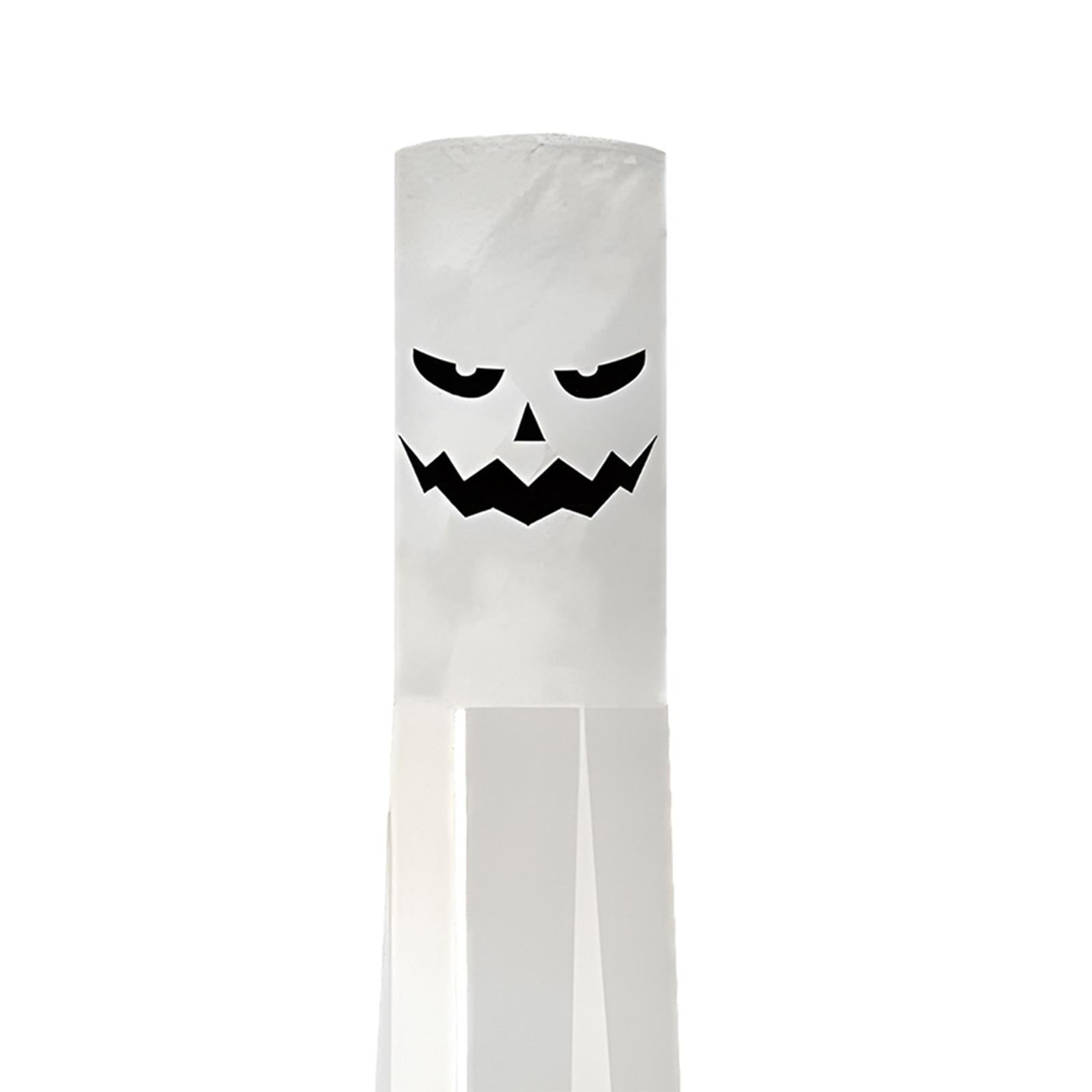 2xHalloween Ghosts Windsocks Decorative Hanging Decorations for Lawn Patio