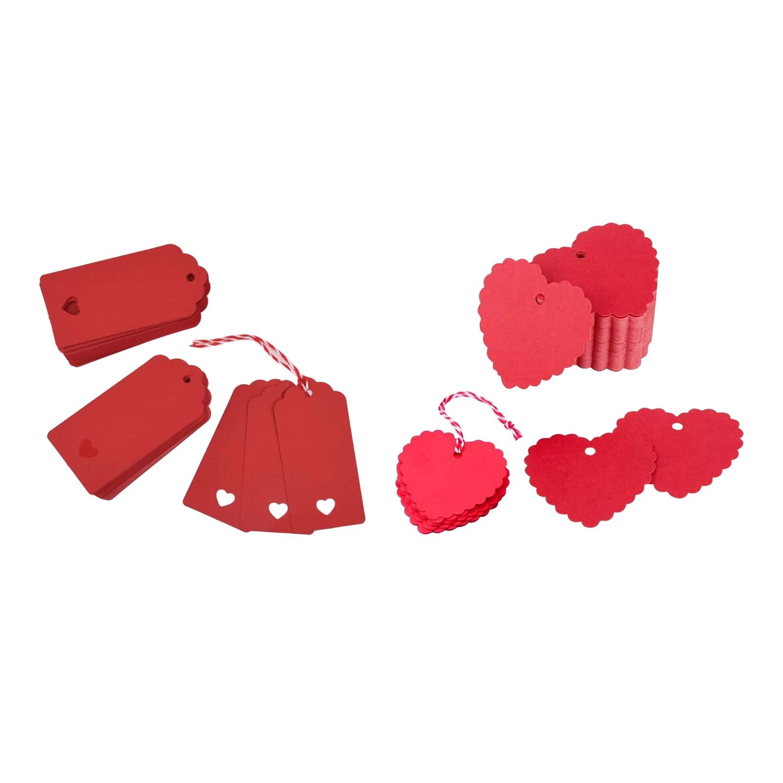 3x50Pcs Valentine's Day Gift Tags with String Art Crafts Heart Shaped Gift Tags