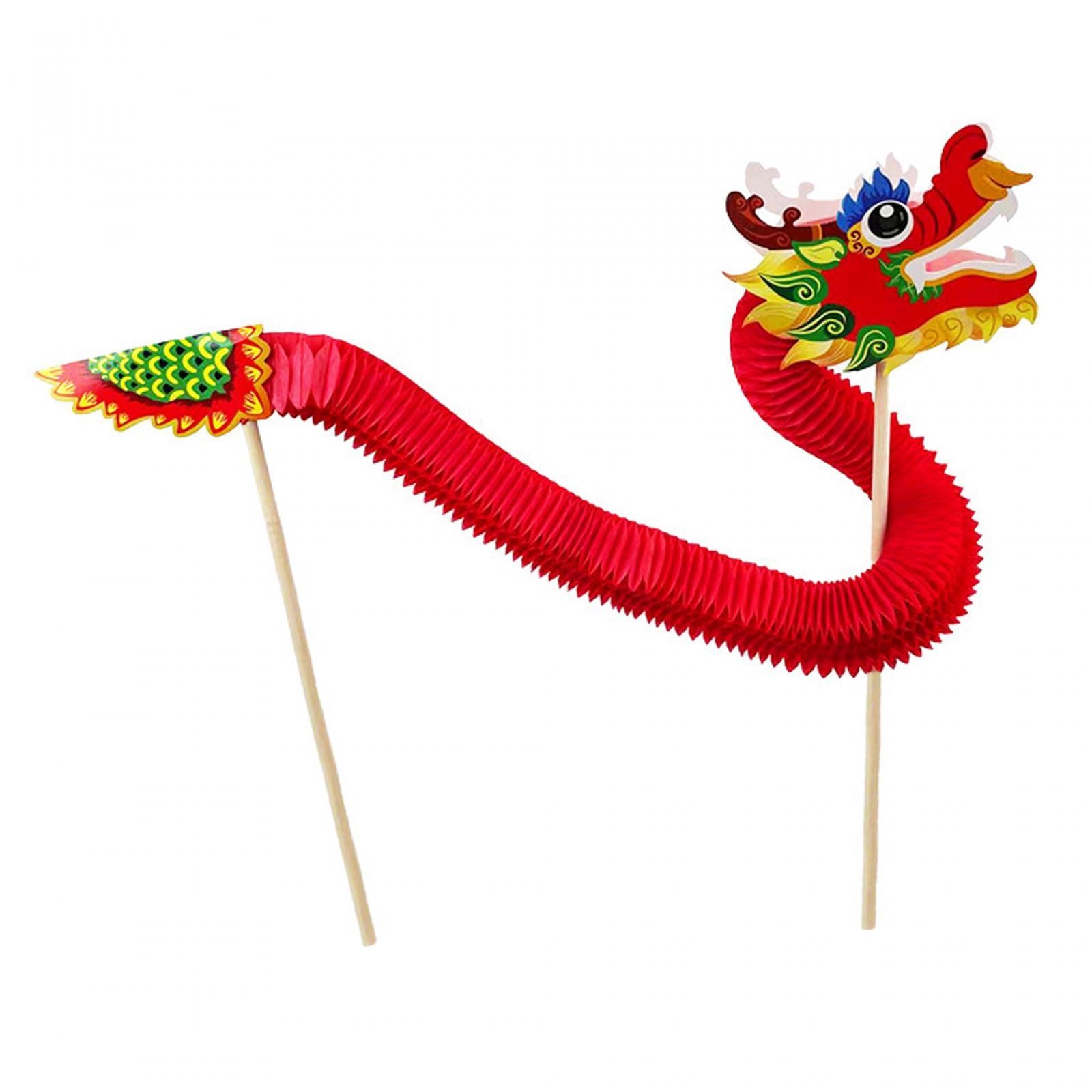 4xChinese New Year Dragon Dance DIY Material Package Party Novelty Decorations Style B