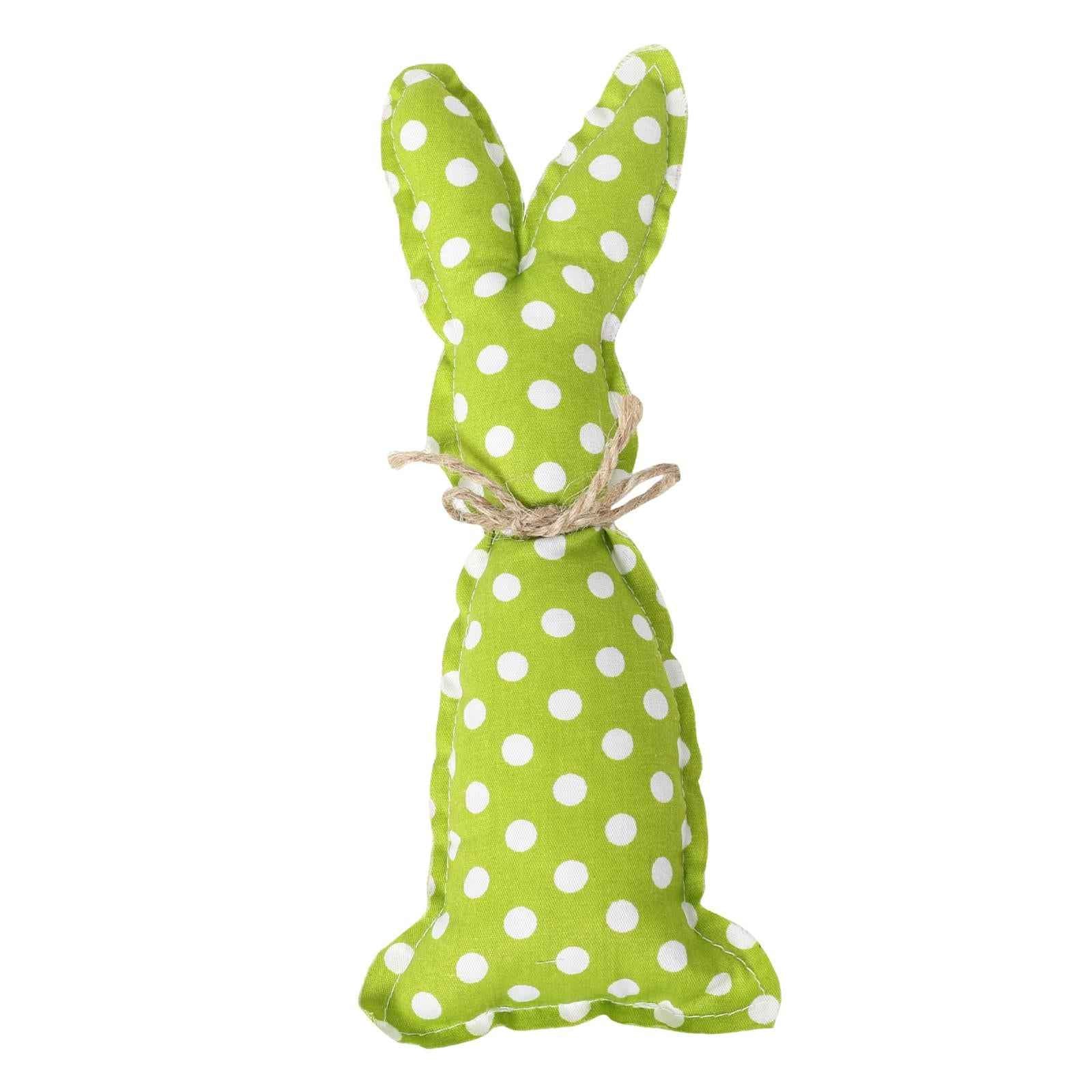 Easter Rabbit Decor Doll Cute Easter Decoration Supplies for Girlfriend Gift Green Dots
