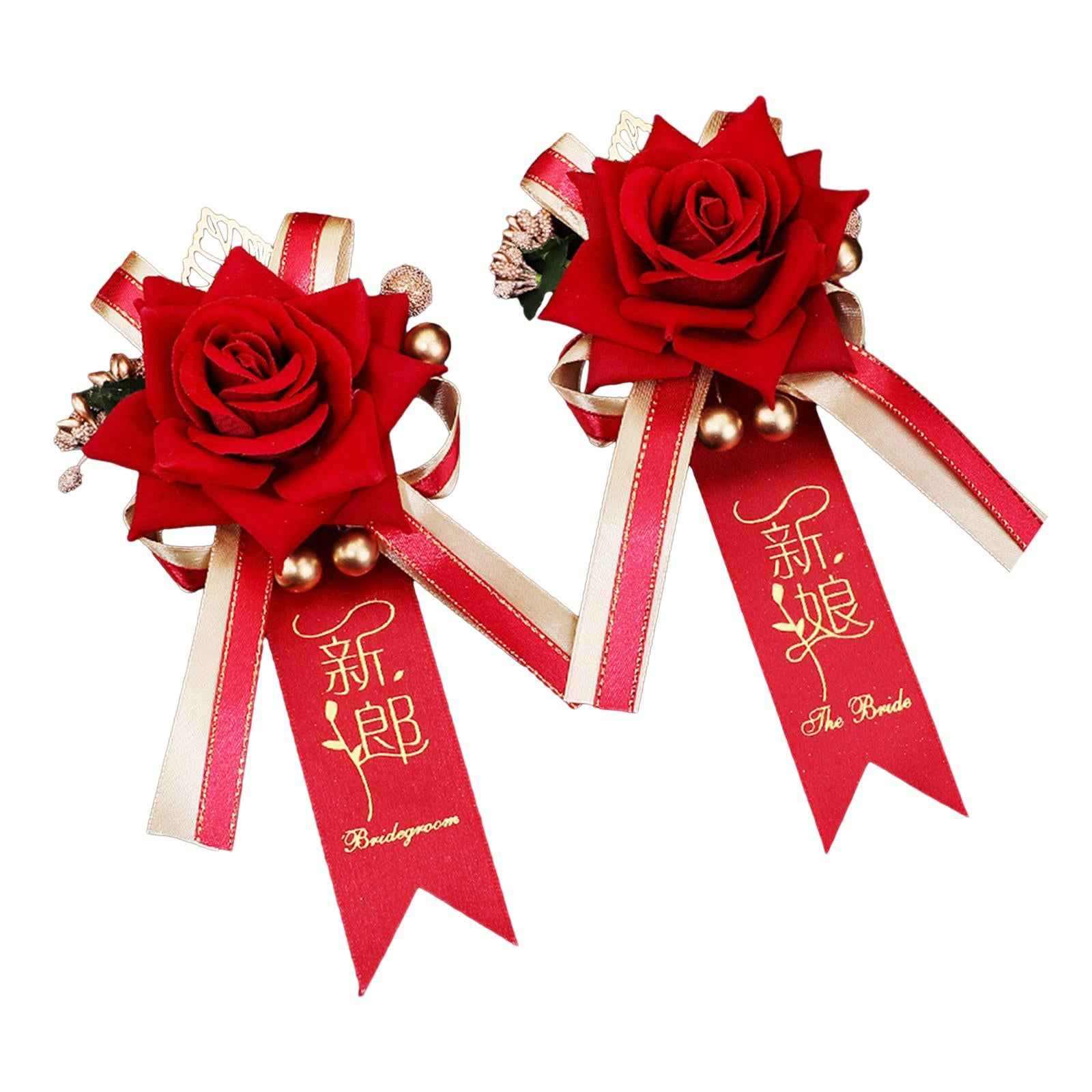 2x Wedding Boutonniere Rose Boutonniere for Events Anniversary Engagement