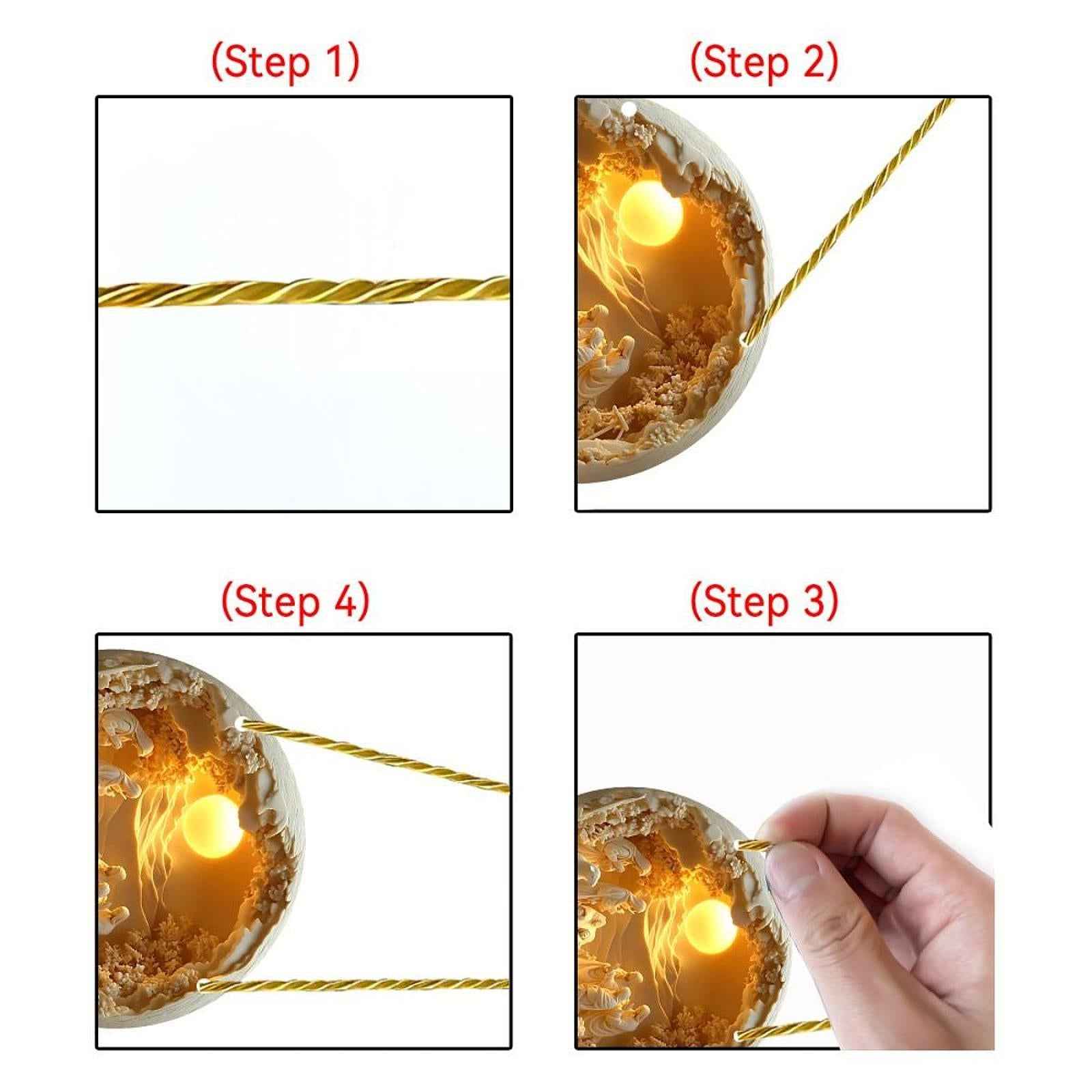 Nativity Scene Hanging Ornament 2D Acrylic Decor for Office Christian Family