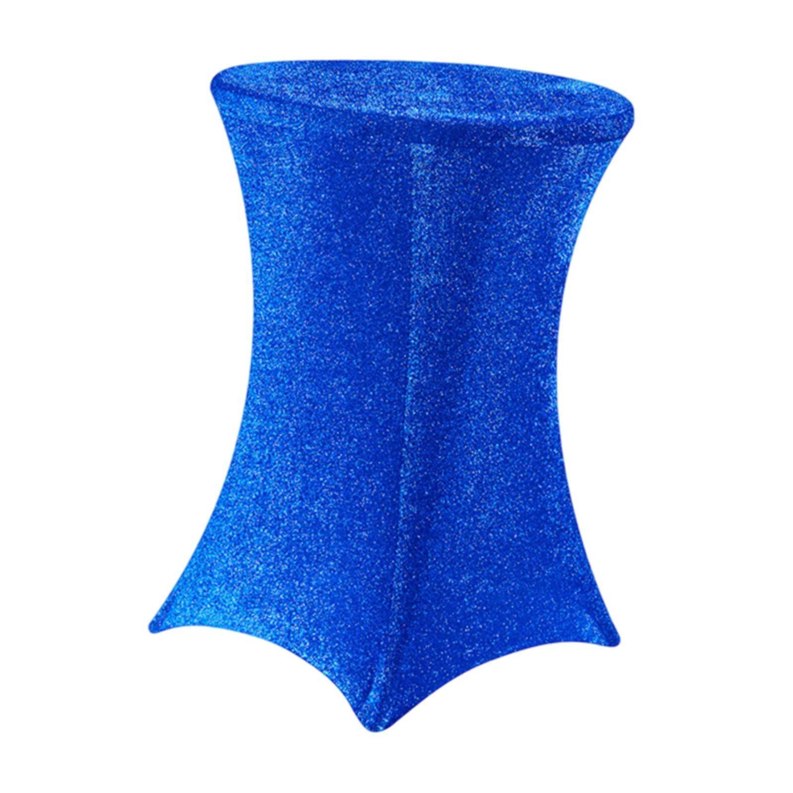 Cocktail Tablecloth Easy to Install Table Cover for Banquet Event Receptions Blue
