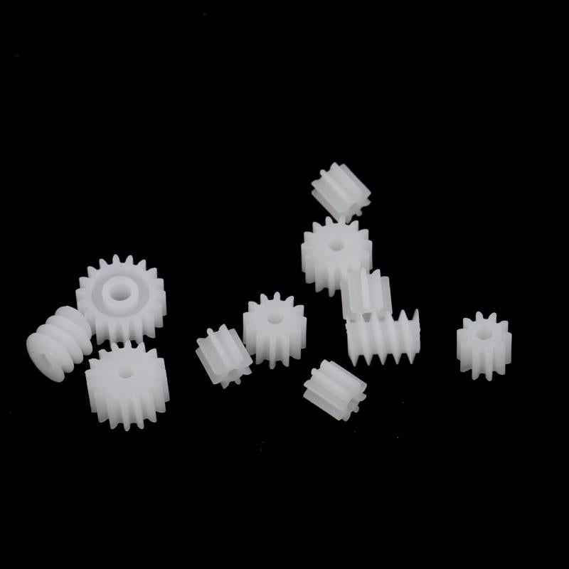 11 Pieces/set Plastic Gears Worm for Kids Toys RC Car Toy Models Part Repair Accessories