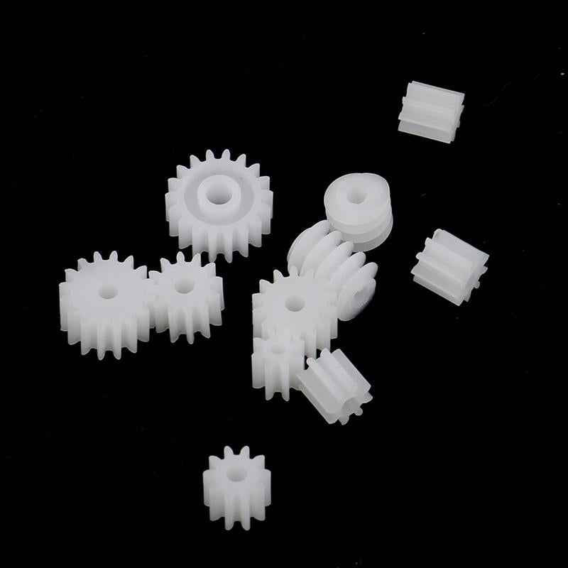 11 Pieces/set Plastic Gears Worm for Kids Toys RC Car Toy Models Part Repair Accessories