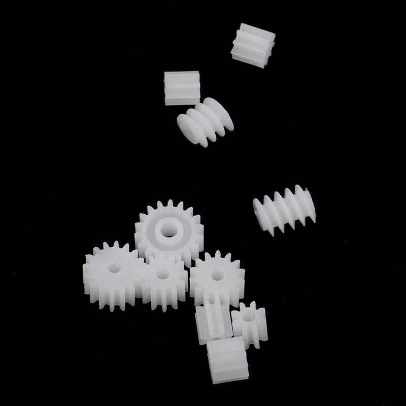 11 Pieces/set Plastic Gears Worm for Kids Toys RC Car Toy Models Part Repair Accessories