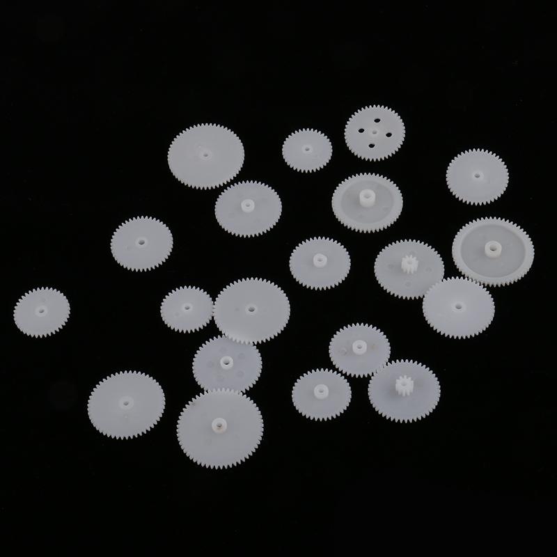 3x19 Pieces/Set Assorted Plastic Gears Car Toys Models Part Accessories