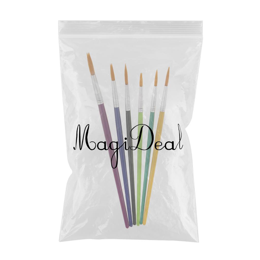 3x6 Pieces Artist Painting brushes set for Oil Arcylic Watercolor Paint