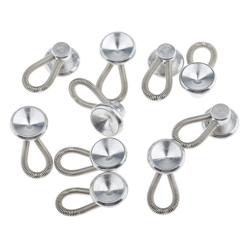 20 Pieces Metal Collar Button Extenders Jeans Shirt Waistband Expanders