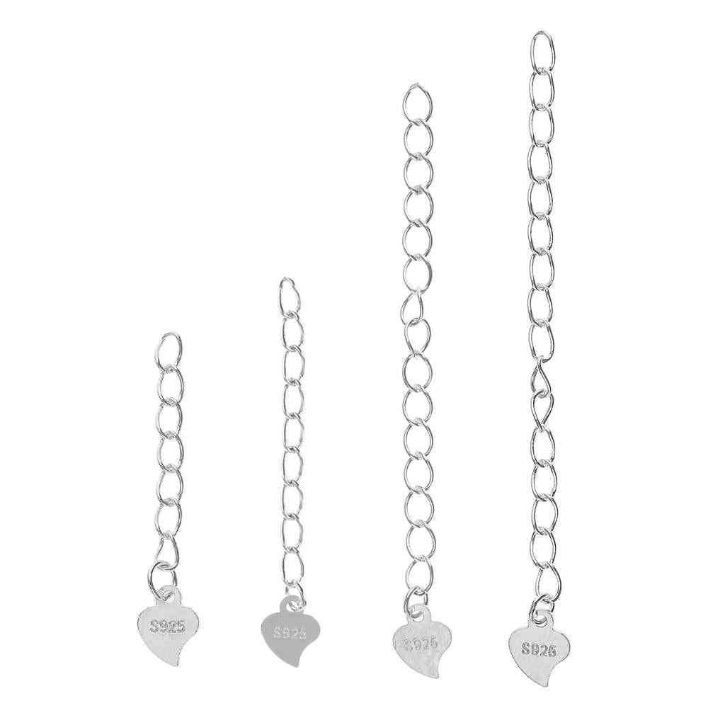 5 Piece 925 Sterling Silver Extender Chain for Jewelry Making Findings 5cm