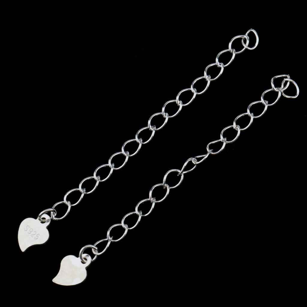 5 Piece 925 Sterling Silver Extender Chain for Jewelry Making Findings 5cm
