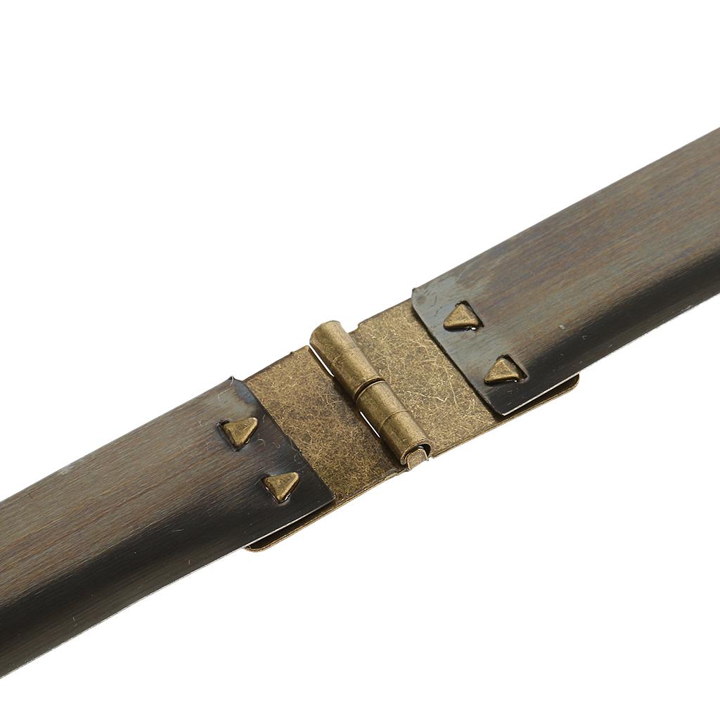 2x10x Shrapnel Purse Making Supplies Metal Frame Kiss Clasp 11x1.4 cm Bronze
