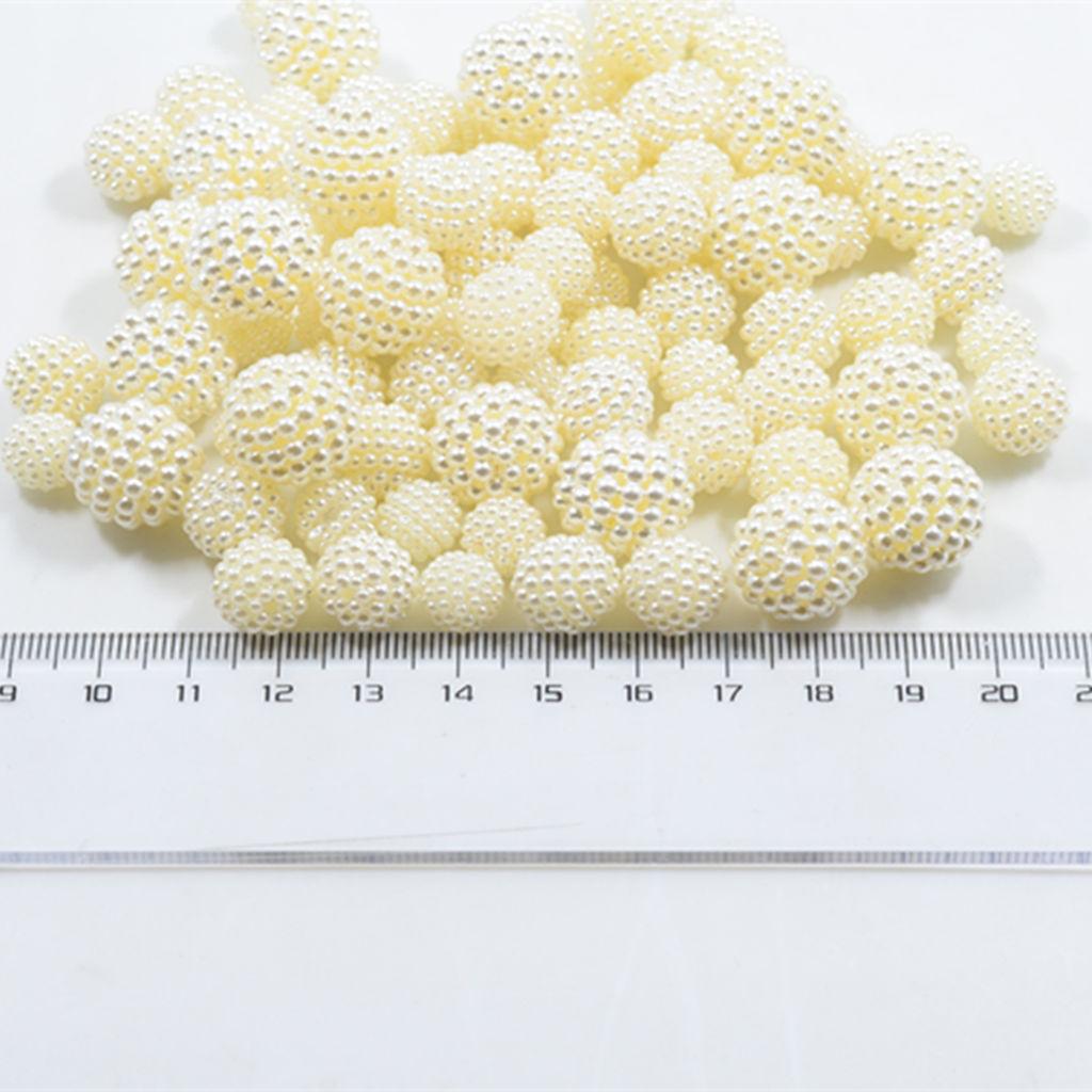 4x100pcs Bayberry Beads Round Loose Spacer Bead for Jewelry Making Mixed Sizes