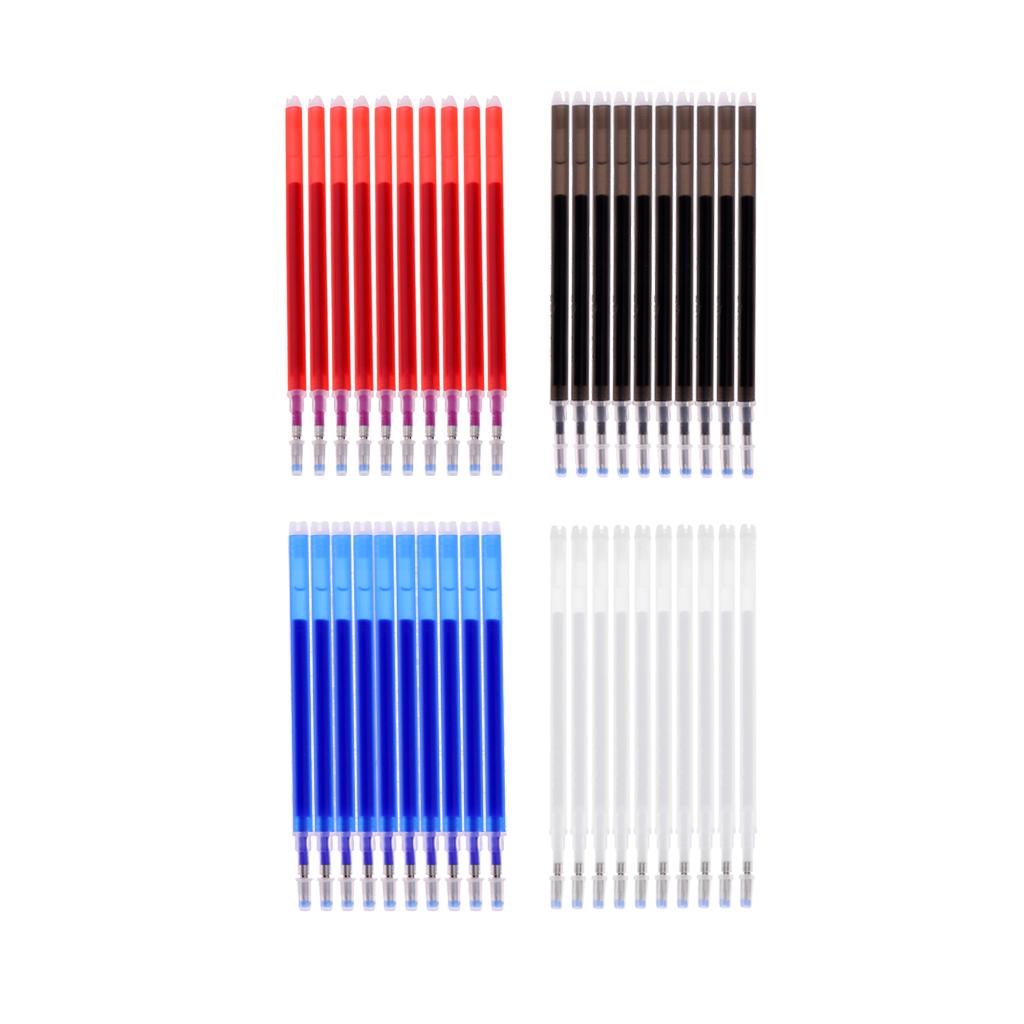 40pcs High Temperature Disappearing Refill Pen Heat Erase Pen Sewing Tools