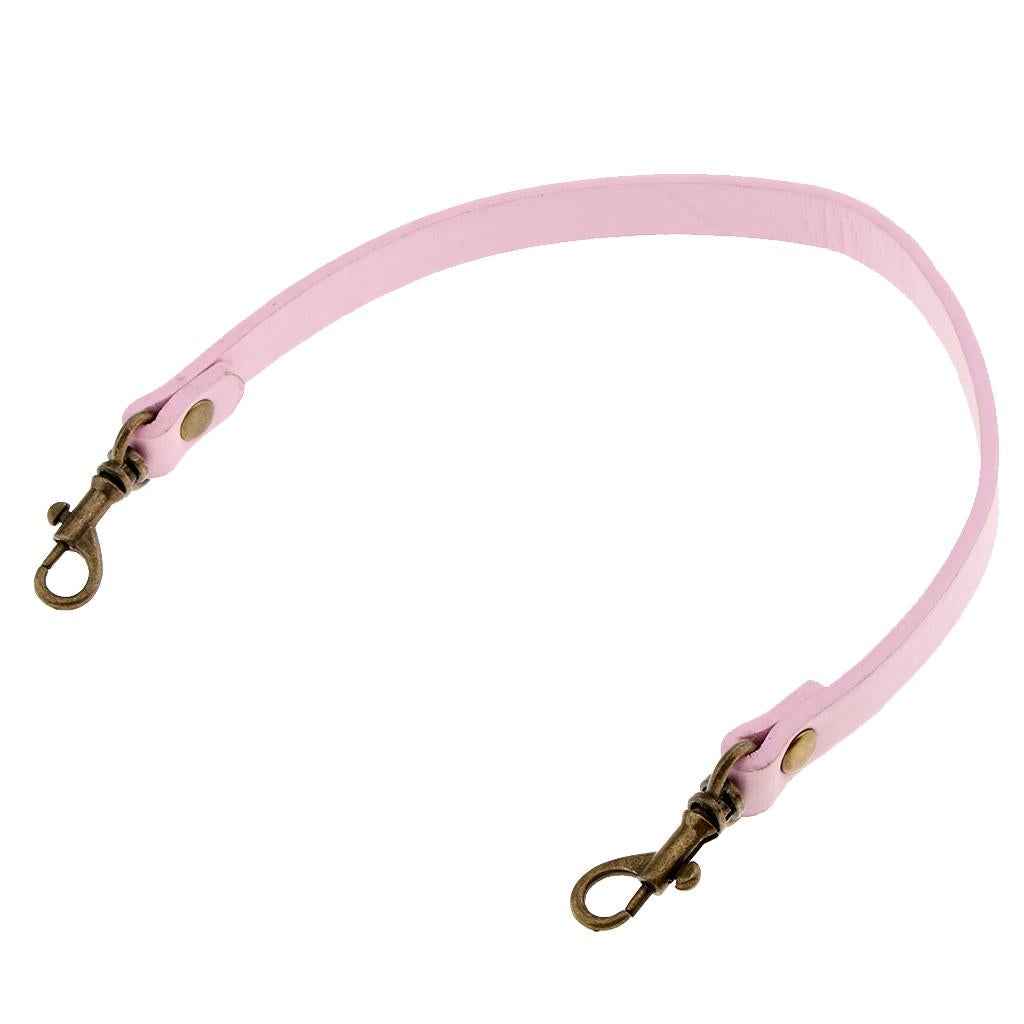 PU Leather Short Handbag Bag Strap Replacement Purse Handle 36cm Pink