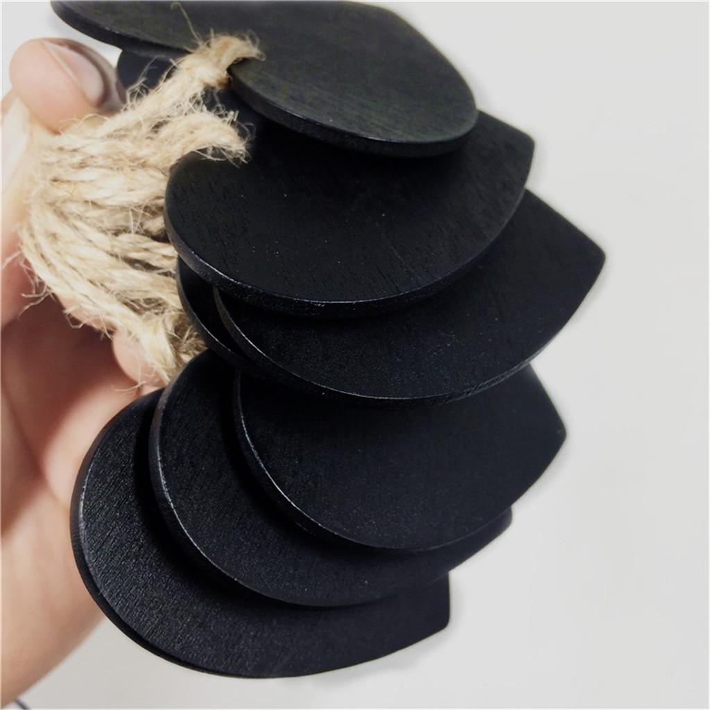 300 Pieces Wooden Heart Hanging Chalkboard Memo Message Blackboard Wedding