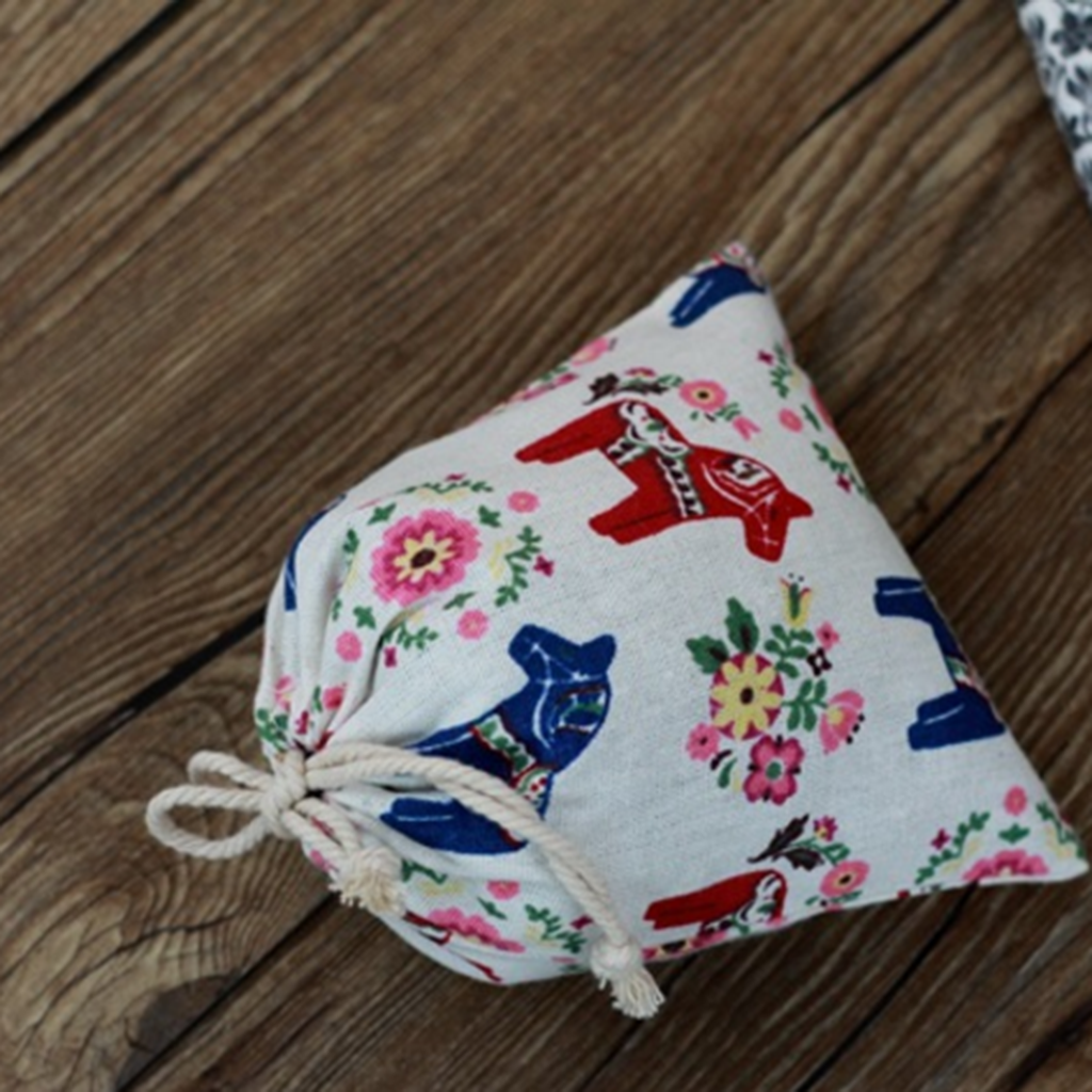 4x1 Piece Cotton Linen Drawstring Sack Pouch Burlap Jute Storage Bag Gift Bag