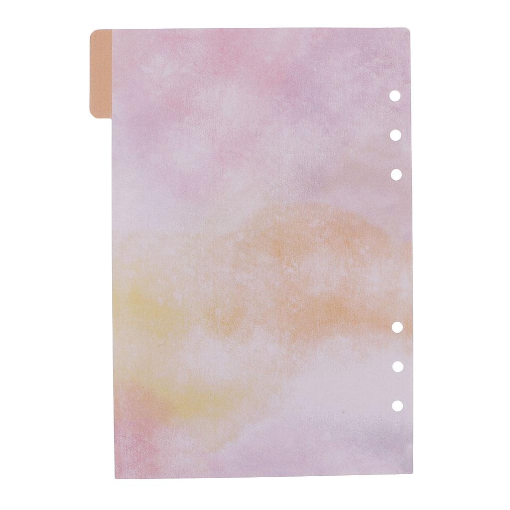 4x5 Pcs Colorful Tabbed Paper Planner Divider Index Page Tab A5 Notebook 1 #