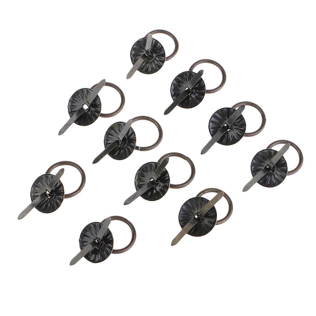 10 Piece Vintage Iron Round Sun Shape Cabinet Kitchen Cupboard Dresser Drawer Door Pull Handle