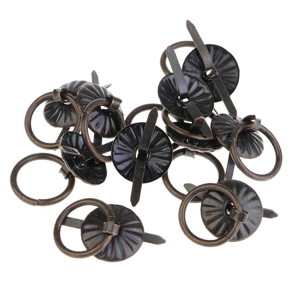 10 Piece Vintage Iron Round Sun Shape Cabinet Kitchen Cupboard Dresser Drawer Door Pull Handle