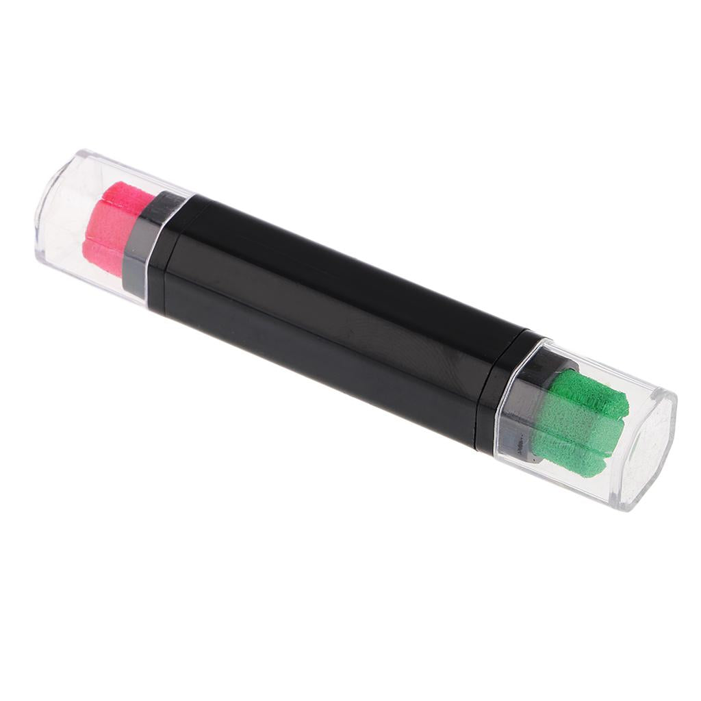 2x2 Colors Pen Ink Pad Pens Rubber Ink Stamps for Scrapbooking Pink & Green