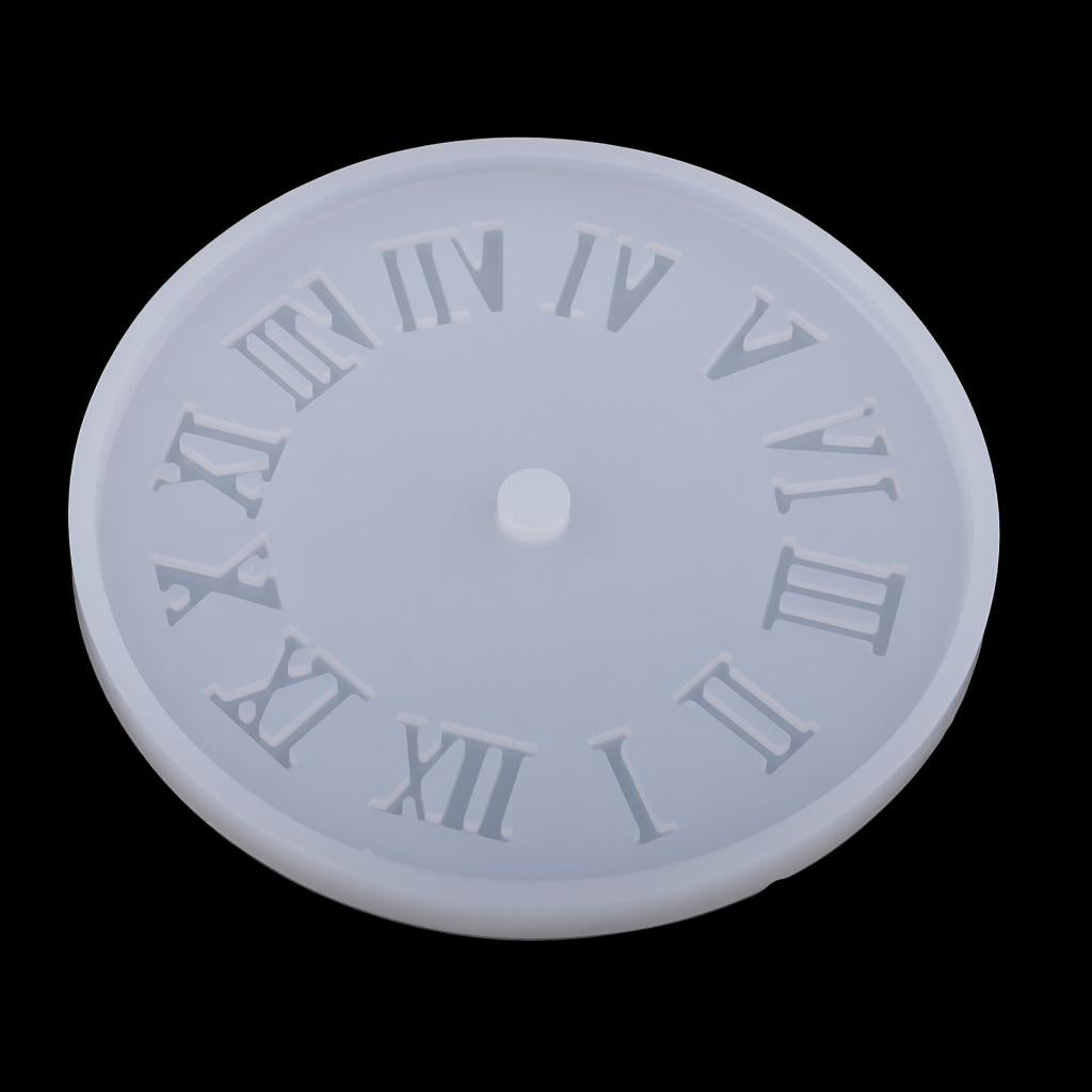 3xSilicone Horologe Mould Clock Mold DIY Craft Roman Numerals Clock (S)