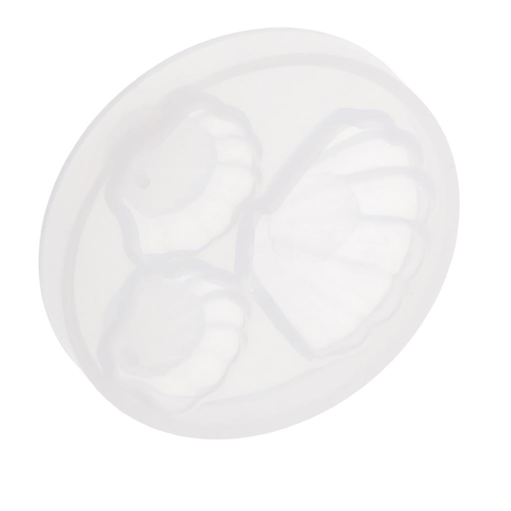 3x1 Piece Shell Shape Silicone Mold Shell Hanging Ornament Mould Craft Tools
