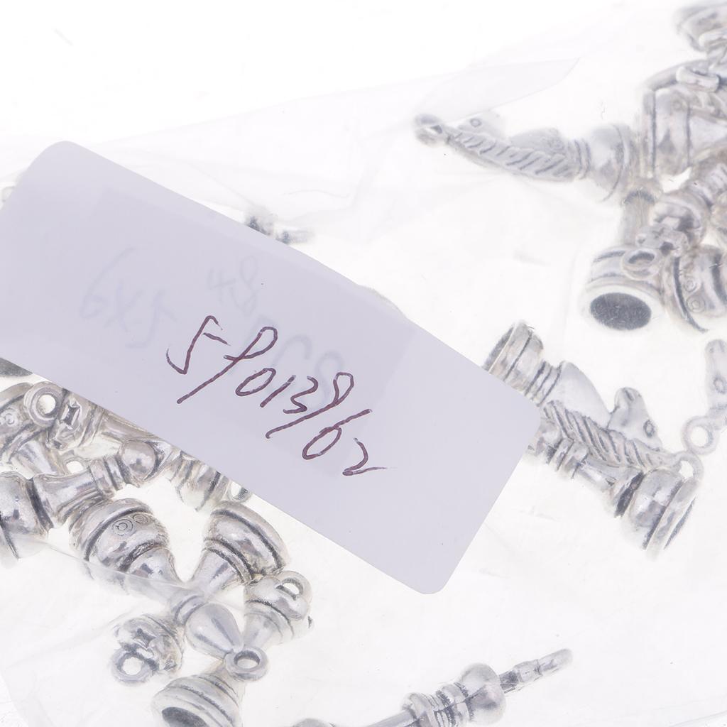 2x30Pieces Charms DIY Jewelry Making Accessory Draughts Pendents for Earings