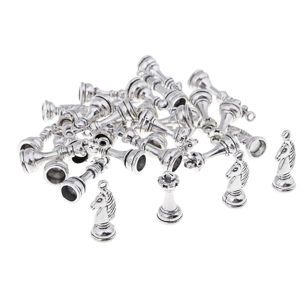 4x30Pieces Charms DIY Jewelry Making Accessory Draughts Pendents for Earings