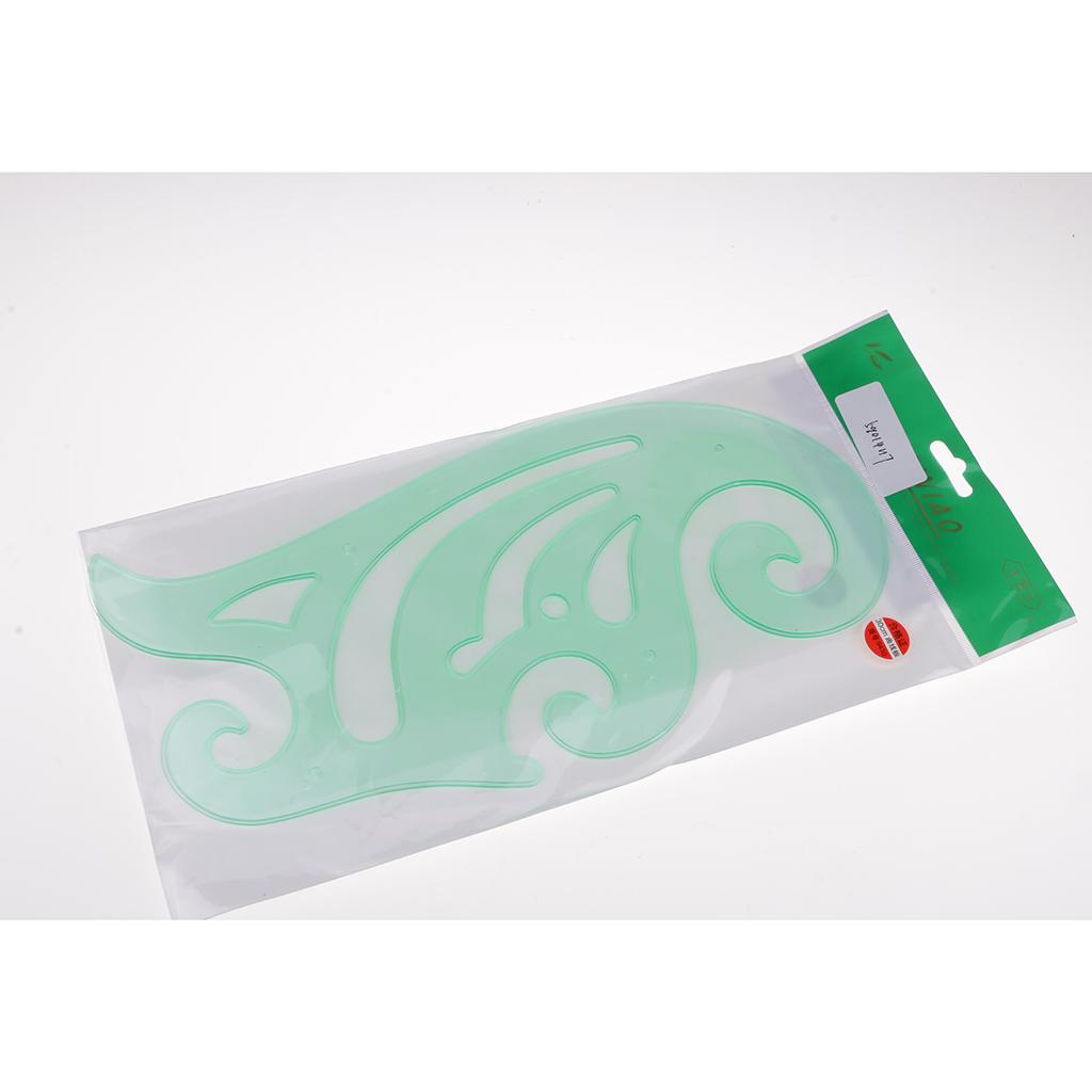 2x1Pc French Curve Template Ruler Drawing Drafting for Tailor Dressmaking 19x 13.8cm