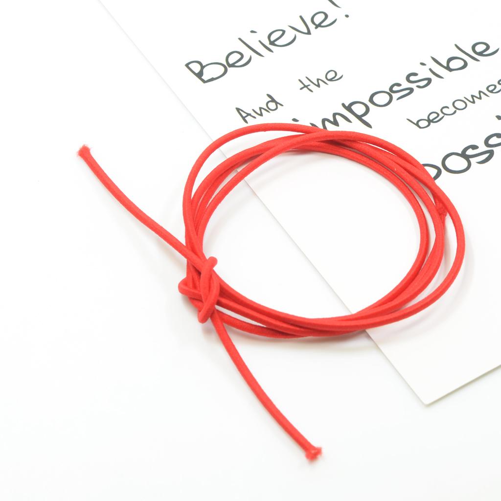 2x6 Pcs Long Straight High Elastic Rubber Band Hair String Hair Rope 100cm