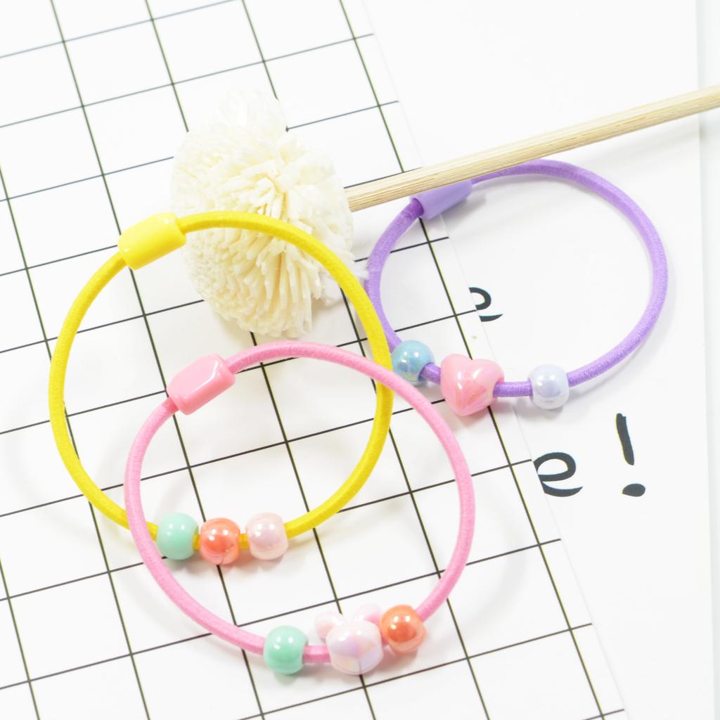 2x6 Pcs Long Straight High Elastic Rubber Band Hair String Hair Rope 100cm