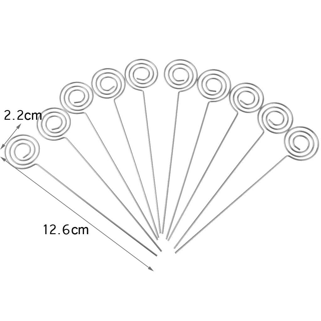 3xcarbon steel wire assorted shape photo clip holders round shape 120x22mm