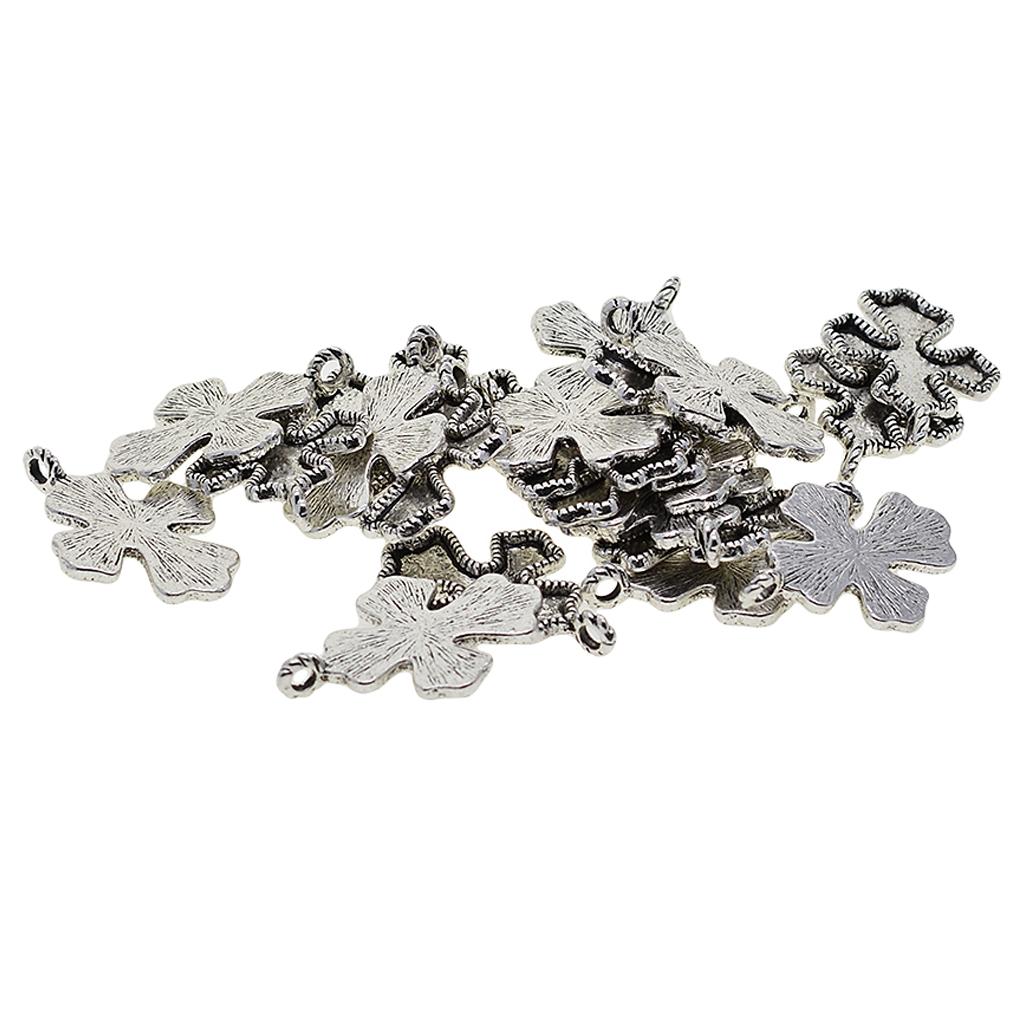 4x20 Pieces Cross Shape Blank Cabochon Bezel Settings DIY Pendants Charms Base