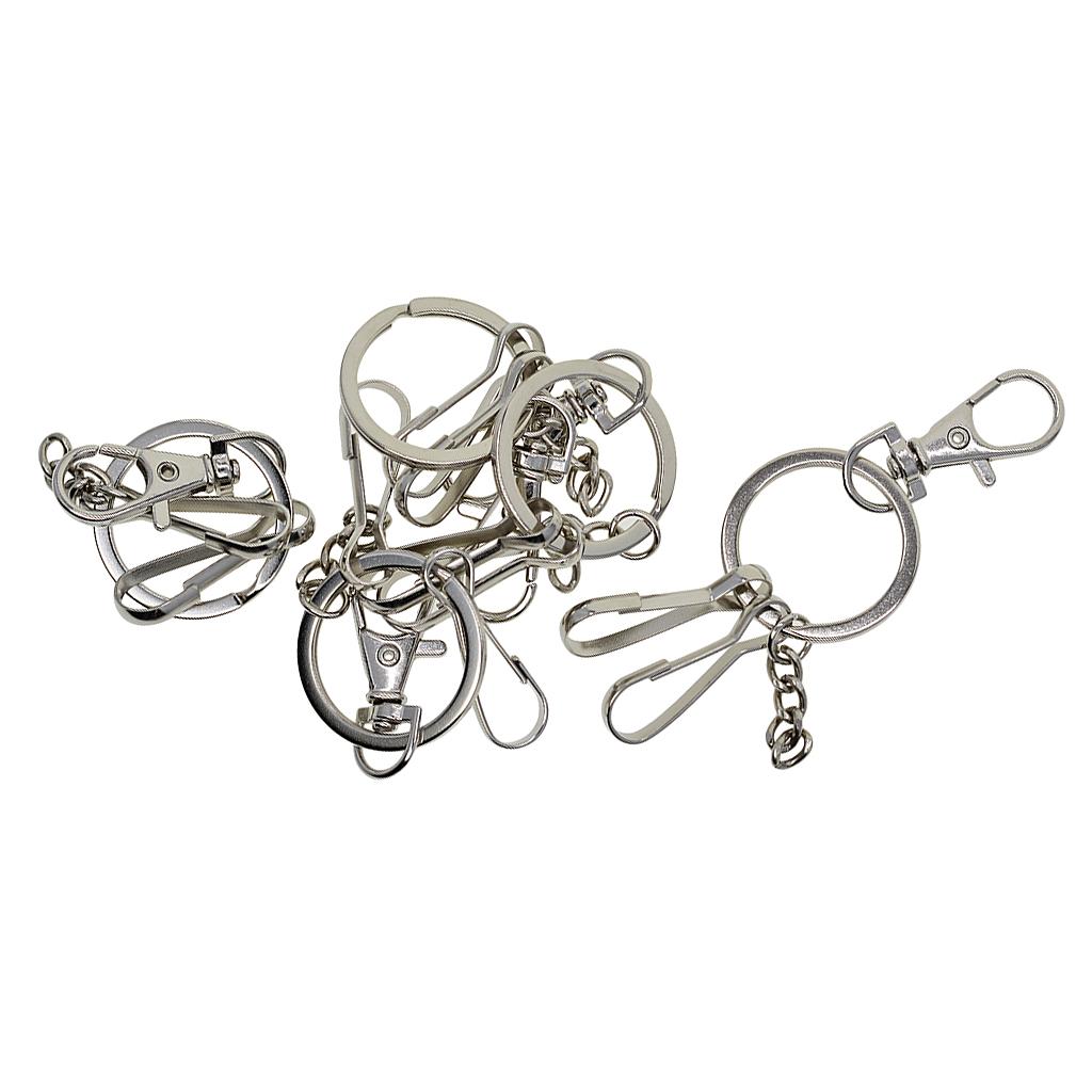 4x5 Sets Lobster Clasp Keychain Snap Lanyard Clips Keyring Key Ring Carabiner