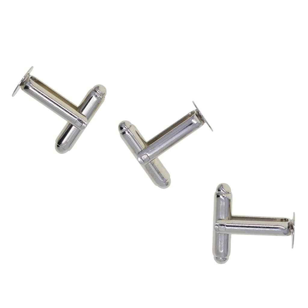 20 pieces Antiqued Silver 8mm Round Blank Settings Cuff Links Settings Bases