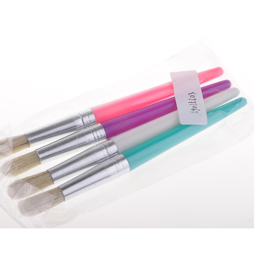 3x4 Pieces Kid Artist Paint Brushes Set Watercolor Acrylic Oil Painting Pens