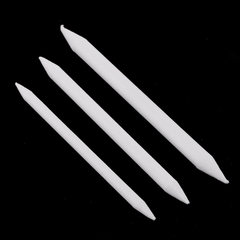3x3 Pieces Blending Stump Sketch Tortillon Art Drawing Tool Pastel Paper Pen