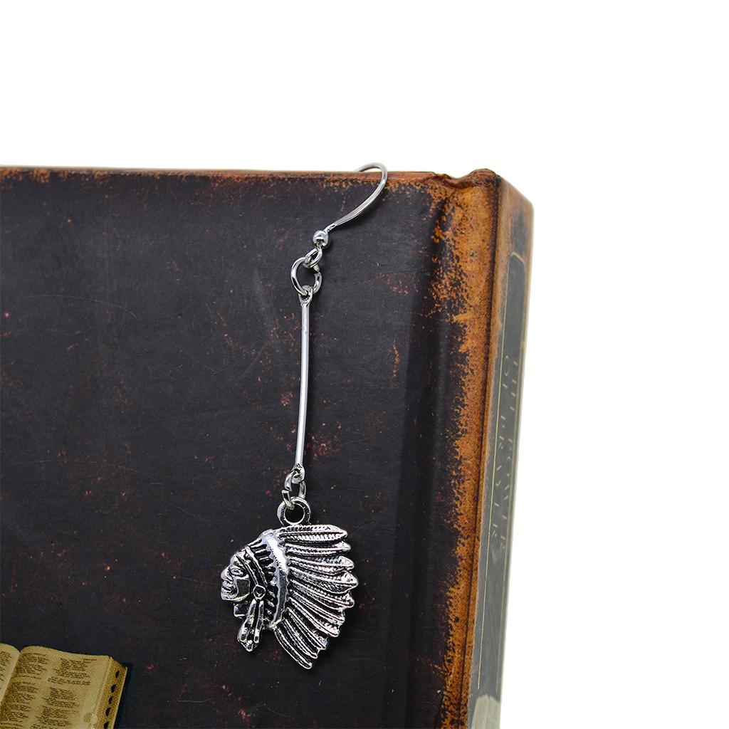 2x30 Pieces Tibetan Silver Indian Chief Head Charms Pendant For DIY Jewelry