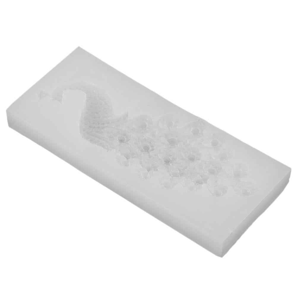 DIY Peacock Style Sugar Craft Silicone Moulds Cake Decor Baking Accessory Chocolate Soap Molds 3D