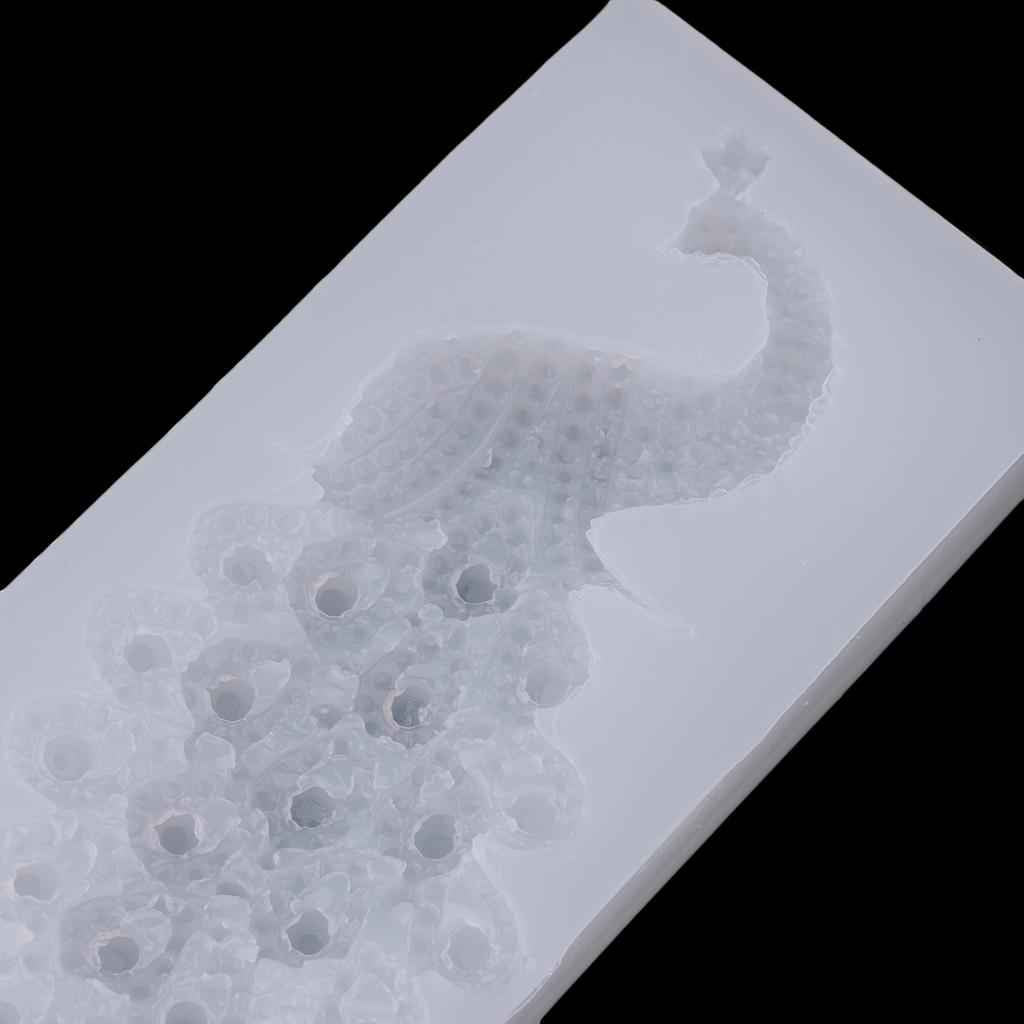 DIY Peacock Style Sugar Craft Silicone Moulds Cake Decor Baking Accessory Chocolate Soap Molds 3D