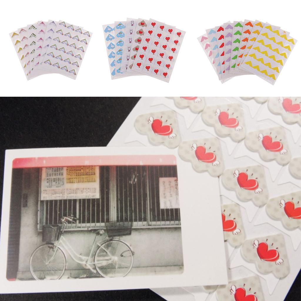 4x6 Sheets Mounting Photo Sticker Paper Corner Sticker for Scrapbooking Album