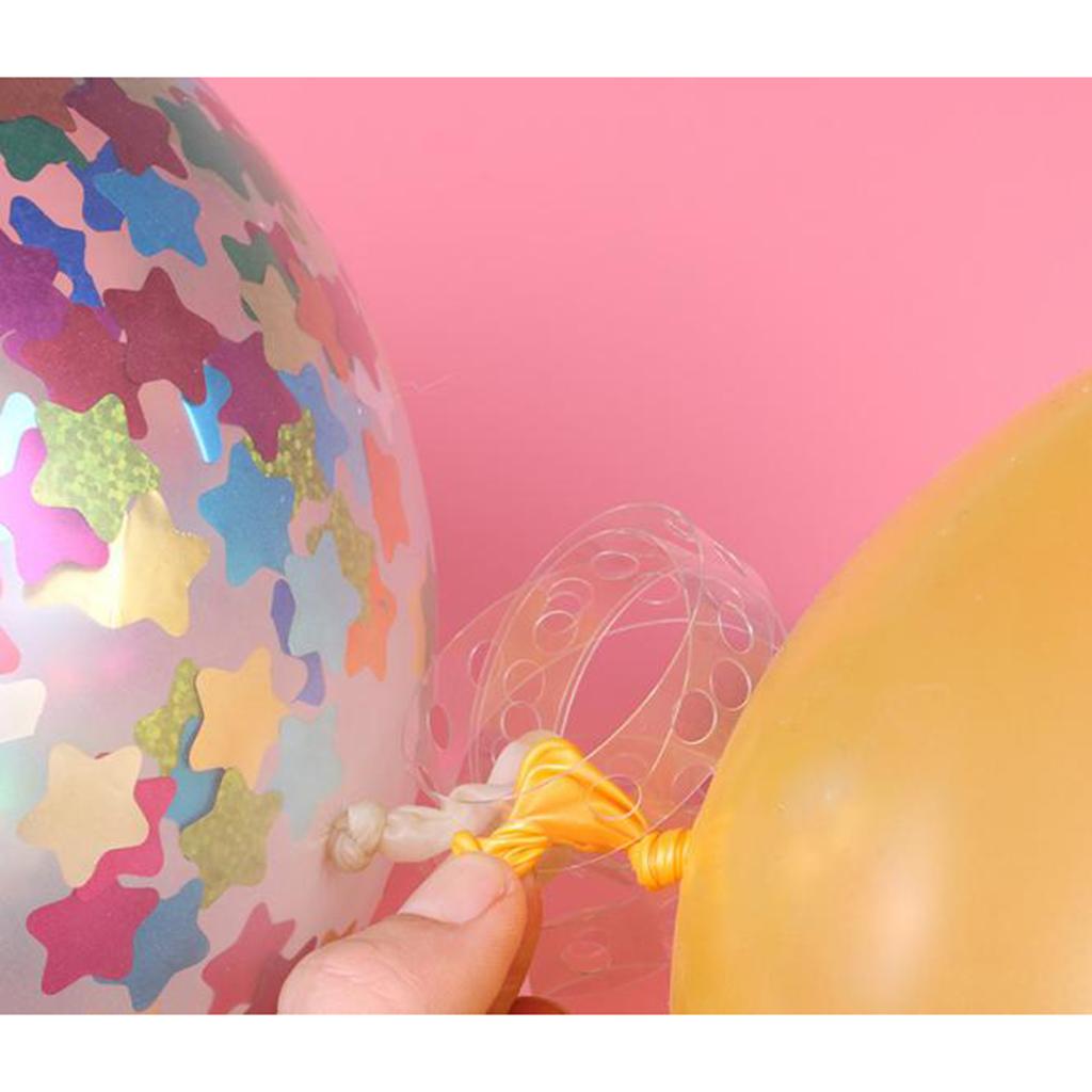 6x5m Balloon Arch Decor Strip Connect Chain DIY Wedding Party Favours 1 hole