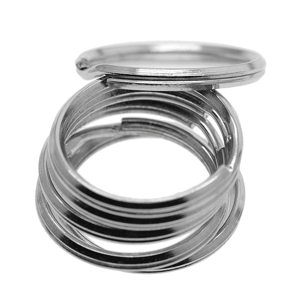 2x50 Pieces Iron Round Split Key Rings Keyrings Loop Jewelry Findings 20mm