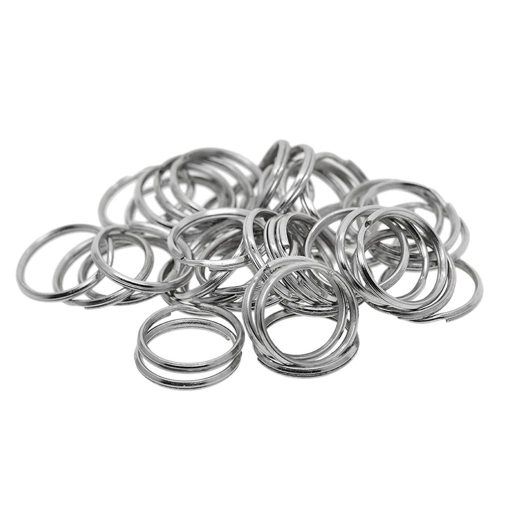 4x50 Pieces Iron Round Split Key Rings Keyrings Loop Jewelry Findings 20mm