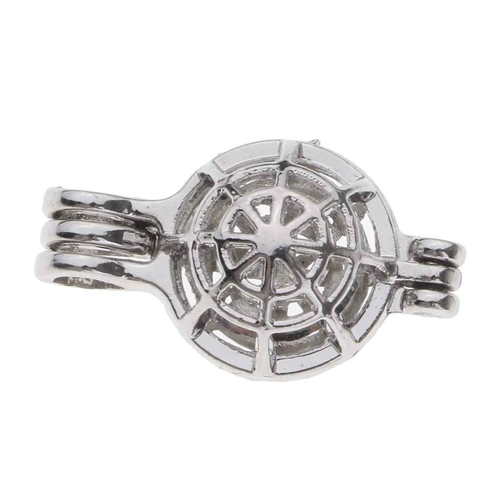 DIY Bead Cage Locket Pendant Charms Essential Oil Diffuser Necklace web