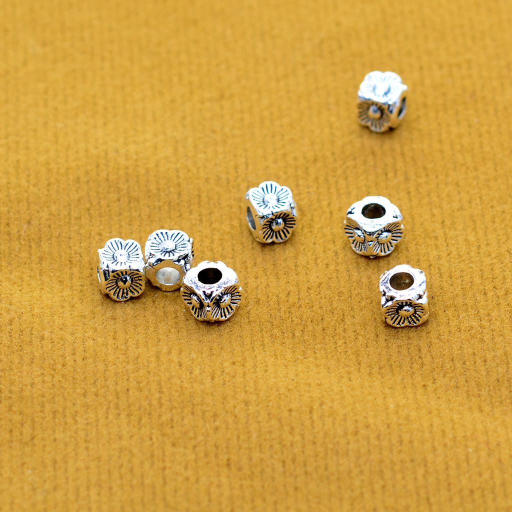 3x100 Pieces Tibetan Silver daisy Spacer Beads Jewelry Findings DIY Accessory
