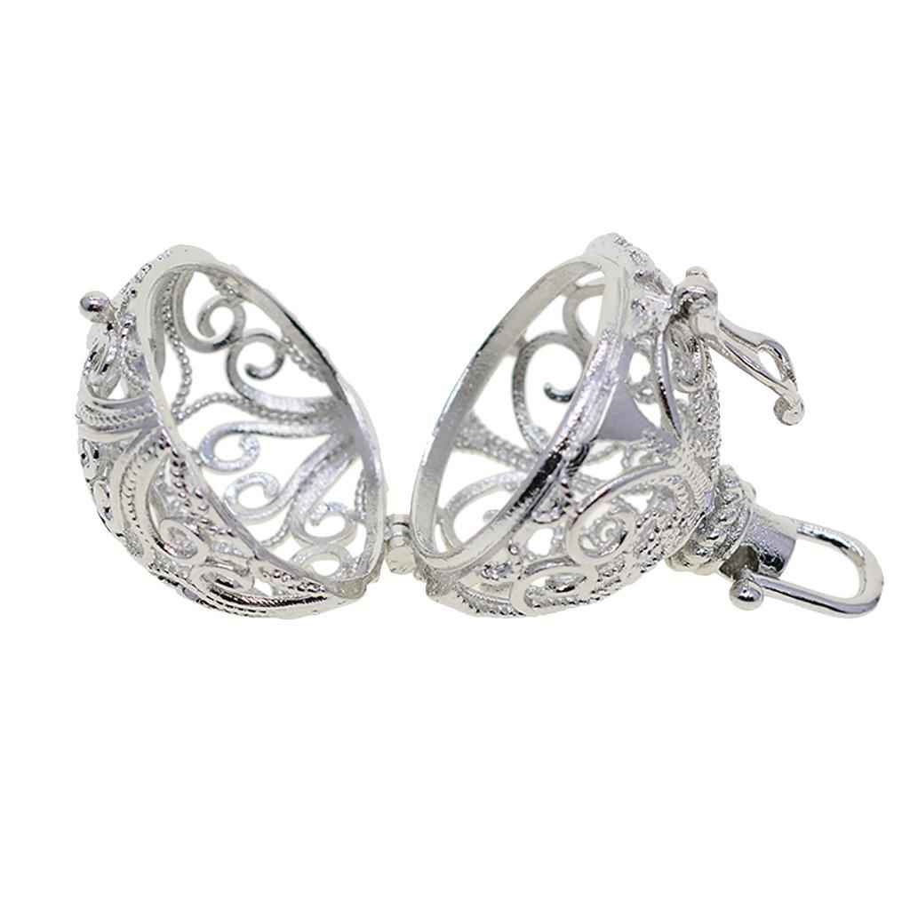 Beads Cage Charms Locket Pendant Settings for DIY Necklace Vintage