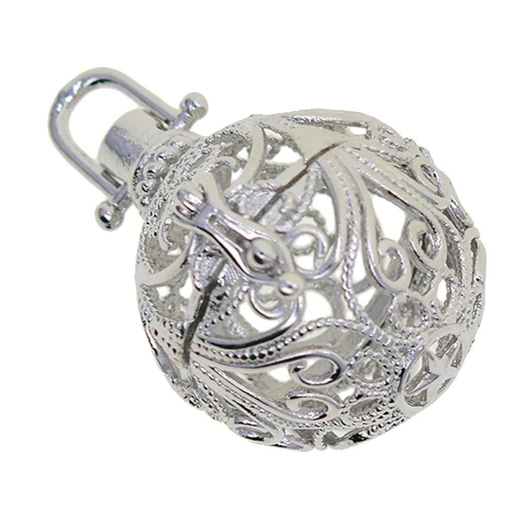 Beads Cage Charms Locket Pendant Settings for DIY Necklace Vintage