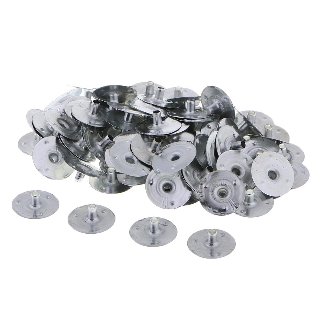 3x100 Pieces Metal Candle Wick Sustainers Tabs Base for Candle Making 20x3mm